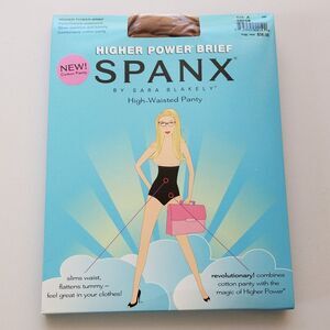 Spanx Higher Power Brief High-Waisted‎ Size A Cocoa Cotton Panty Shaper NWT $36